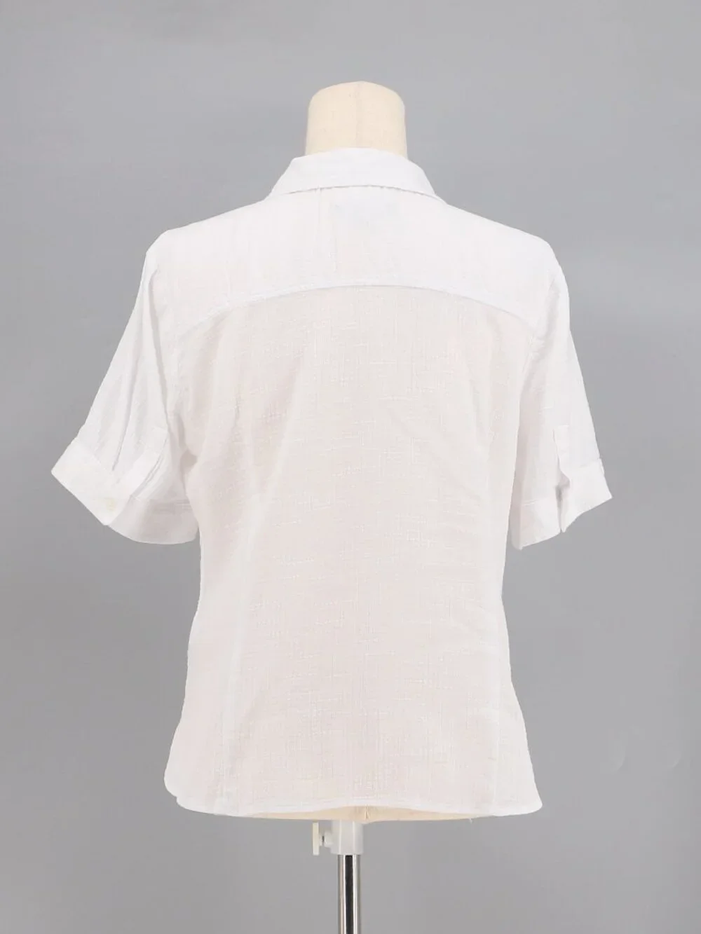 J. CREW Slim Fit Button Up in Cotton Gauze White Size 10